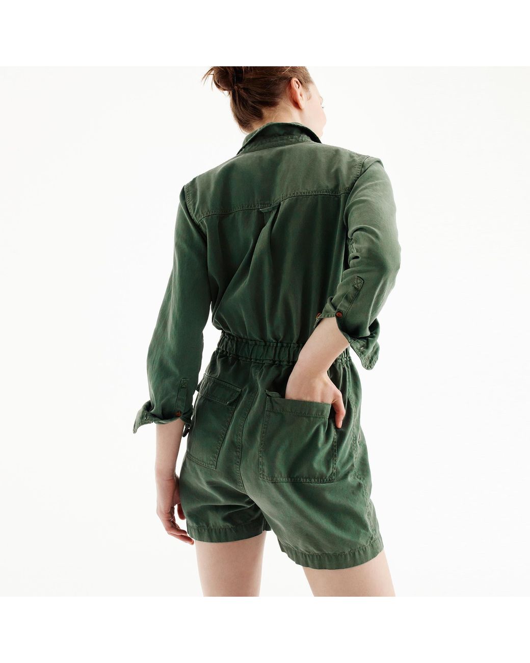 J crew hotsell green jumpsuit